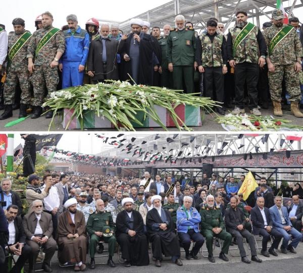 تشییع و خاکسپاری شهید گمنام در پتروشیمی شهید تندگویان ماهشهر